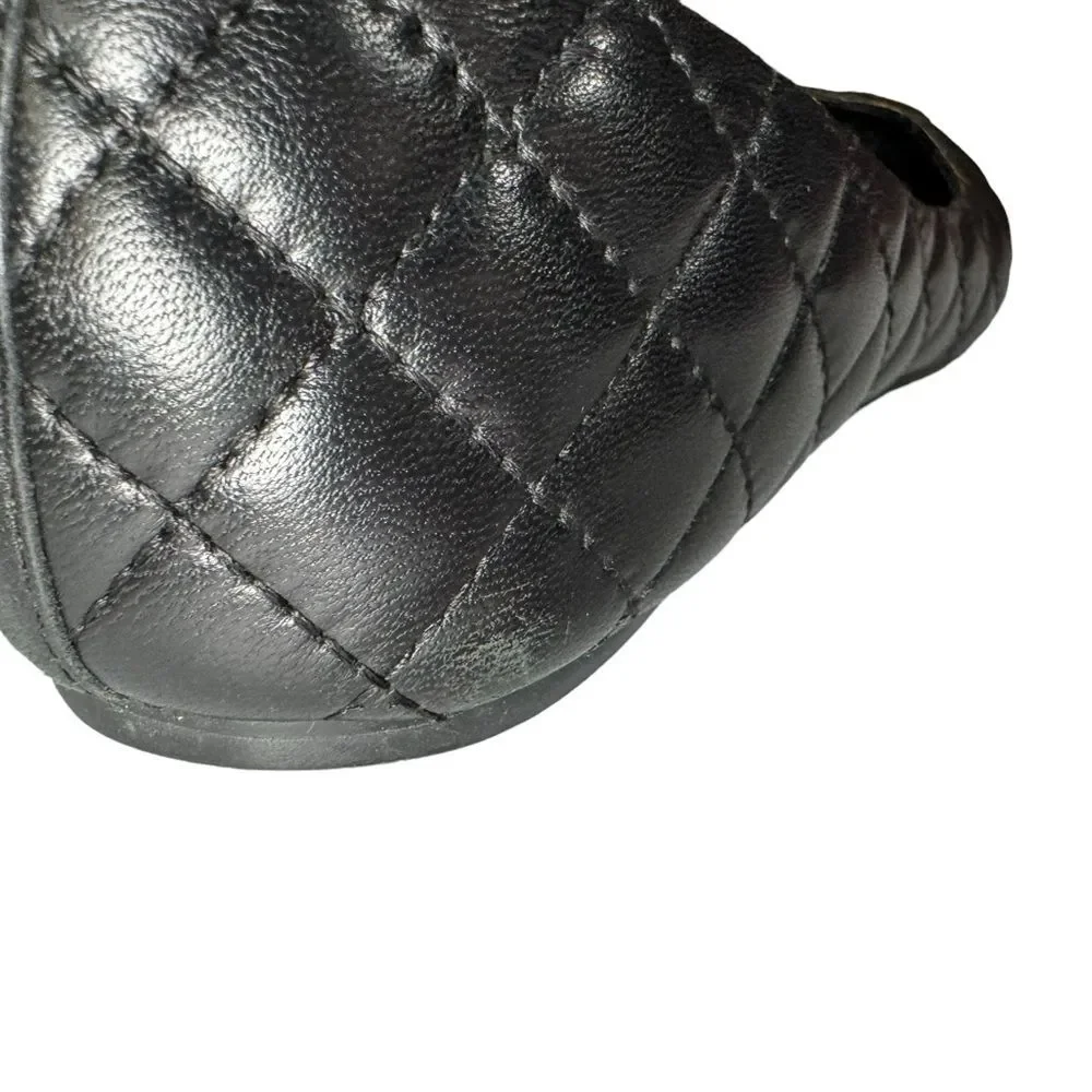 Tory Burch Quinn Quilted Leather Ballet Flat Woman’s Size 7M